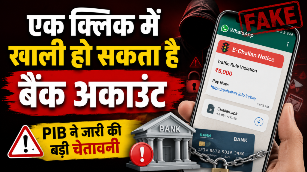 WhatsApp E-Challan Scam Alert